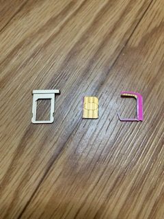 SIMカッターを買ってmicrosimからnanosimにした
