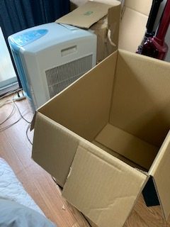 冷風機にダクトを付けました