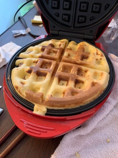 ホートケーキミックスでワッフルを作ってみた