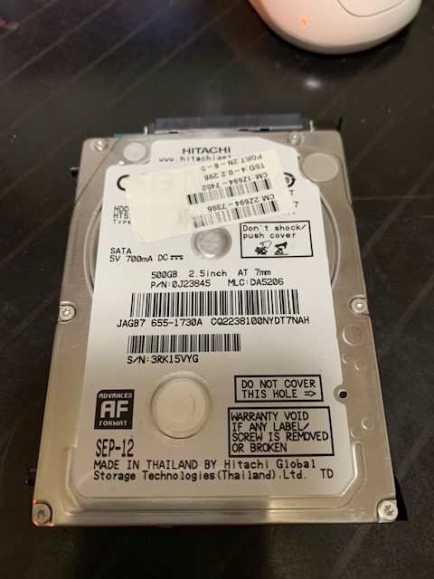 MACmini のHDDをSSDに換装してみた