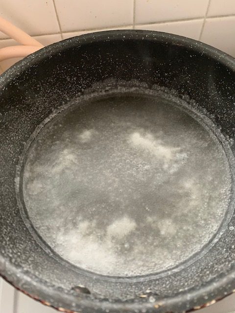 海水から塩を作ってみました