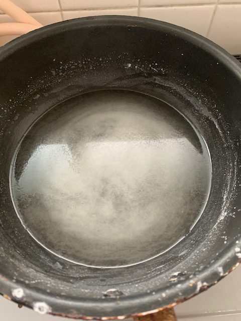 海水から塩を作ってみました